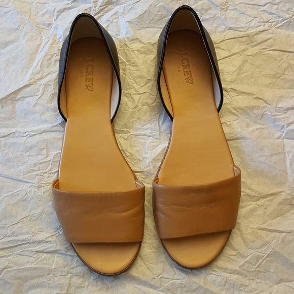J. Crew Shoes - J.Crew Flats Lather Shoes Color block 9 Sandals